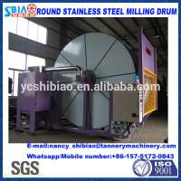 tanning milling drum D3.5m by2.3m round Inox milling drum/leather processing machine/leather machine